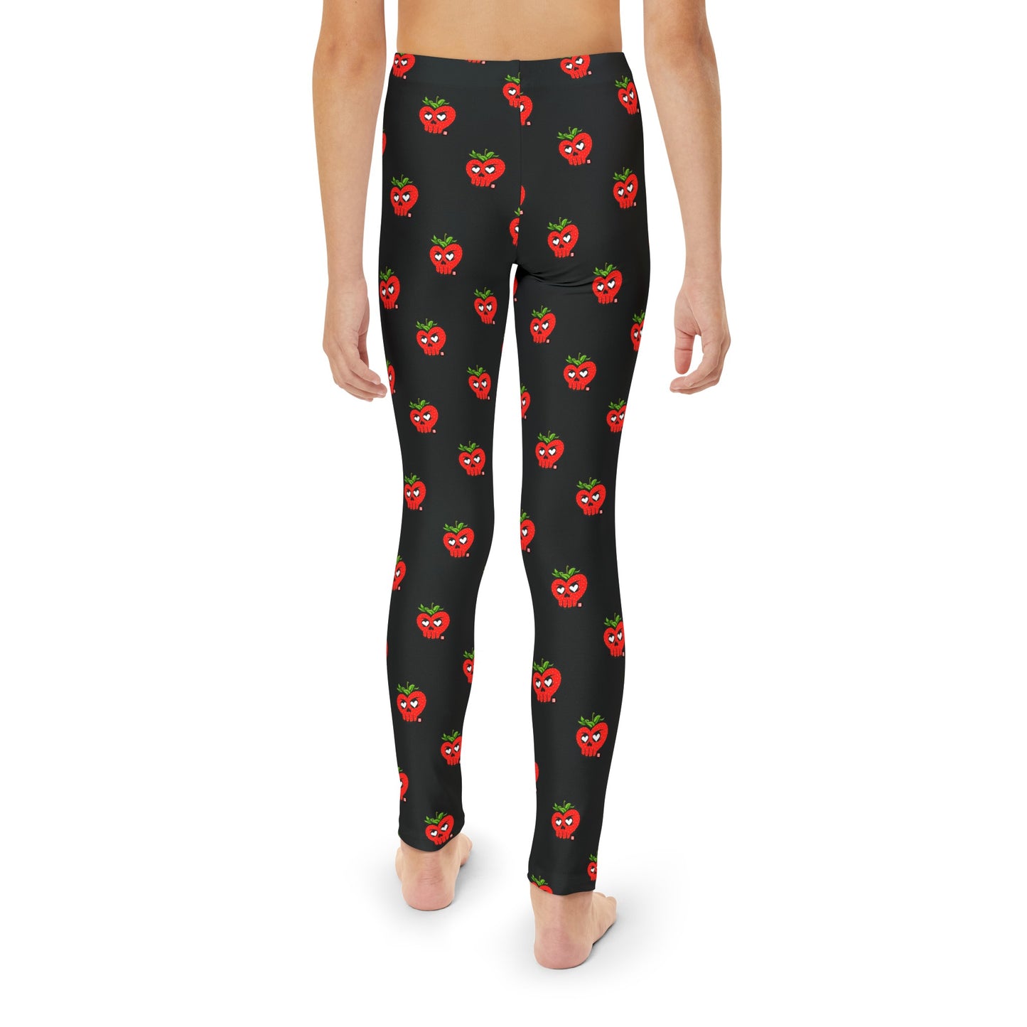 Youth “HeartSkulls™️ Strawberry” Leggings