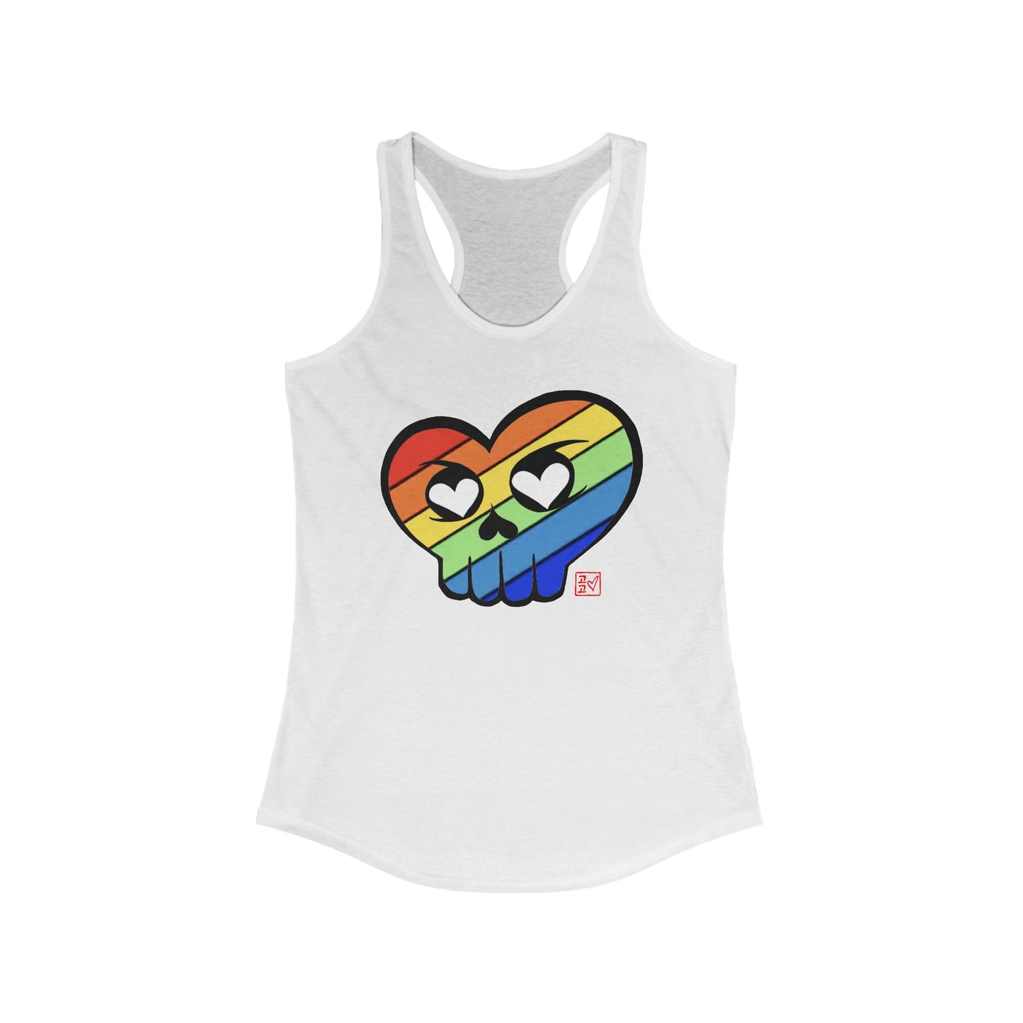 Women's “Rainbow HeartSkulls™️” Tank