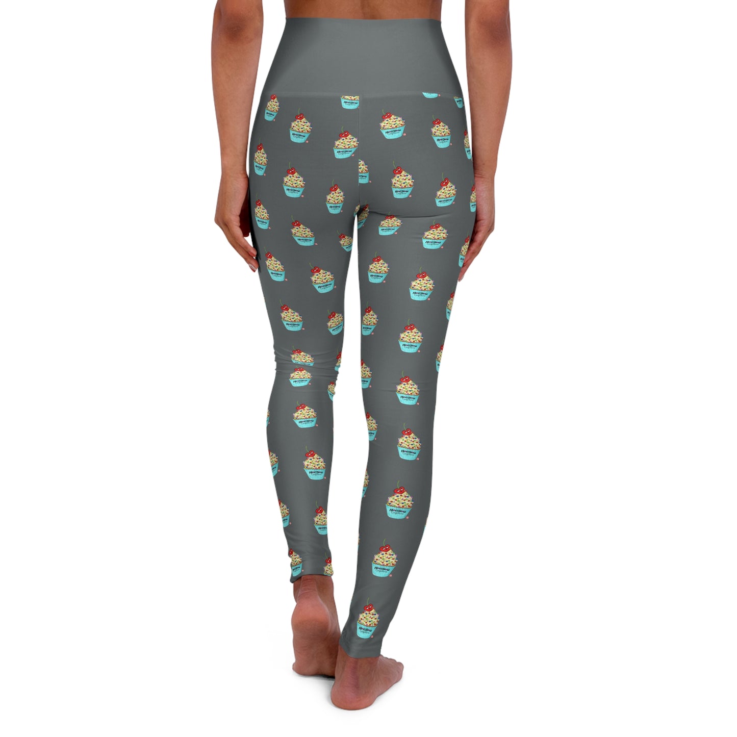 “HeartSkulls™️ Cupcake” High Waisted Yoga Leggings