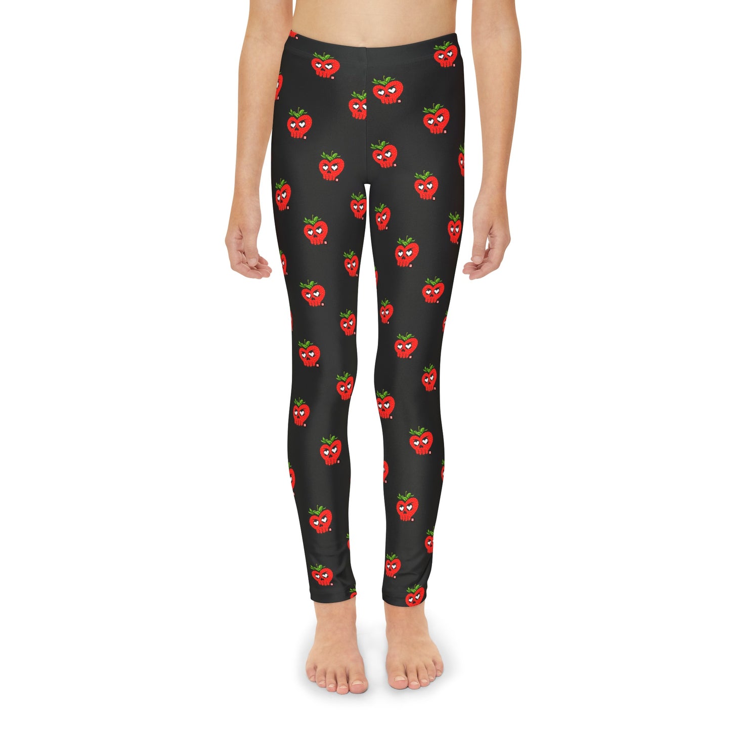 Youth “HeartSkulls™️ Strawberry” Leggings