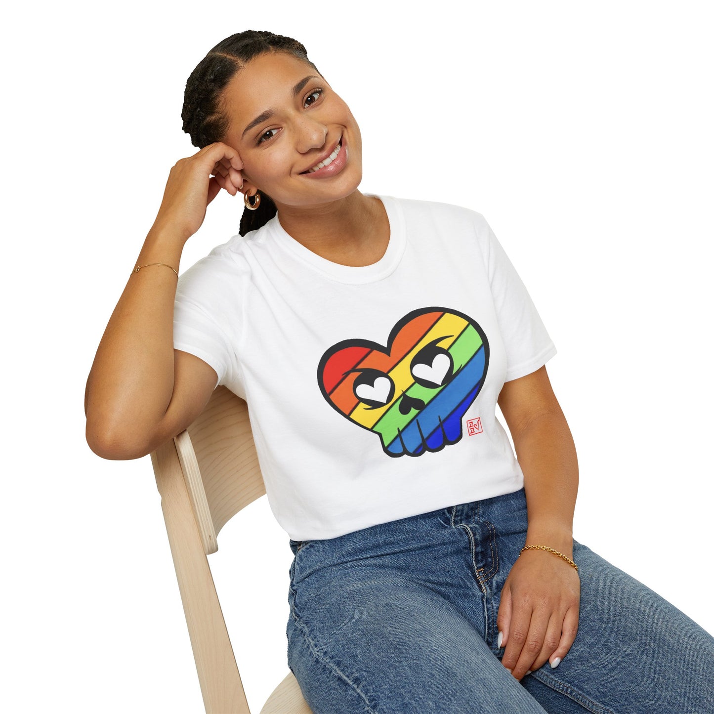Rainbow HeartSkulls™ by KoKoLove Art