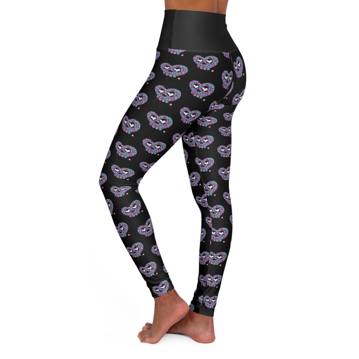 “HeartSkulls™️ #3” High Waisted Yoga Leggings