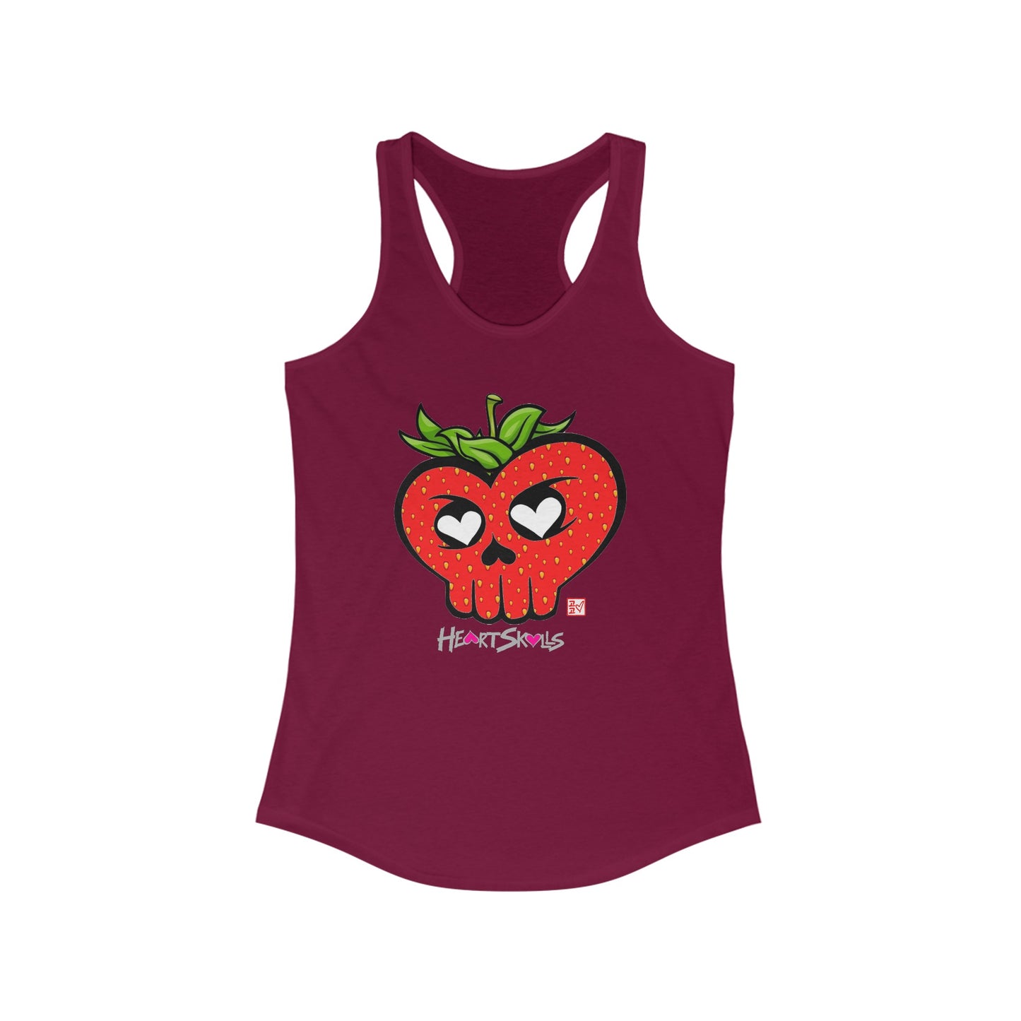 Women's “HeartSkulls™️ Strawberry” Tank