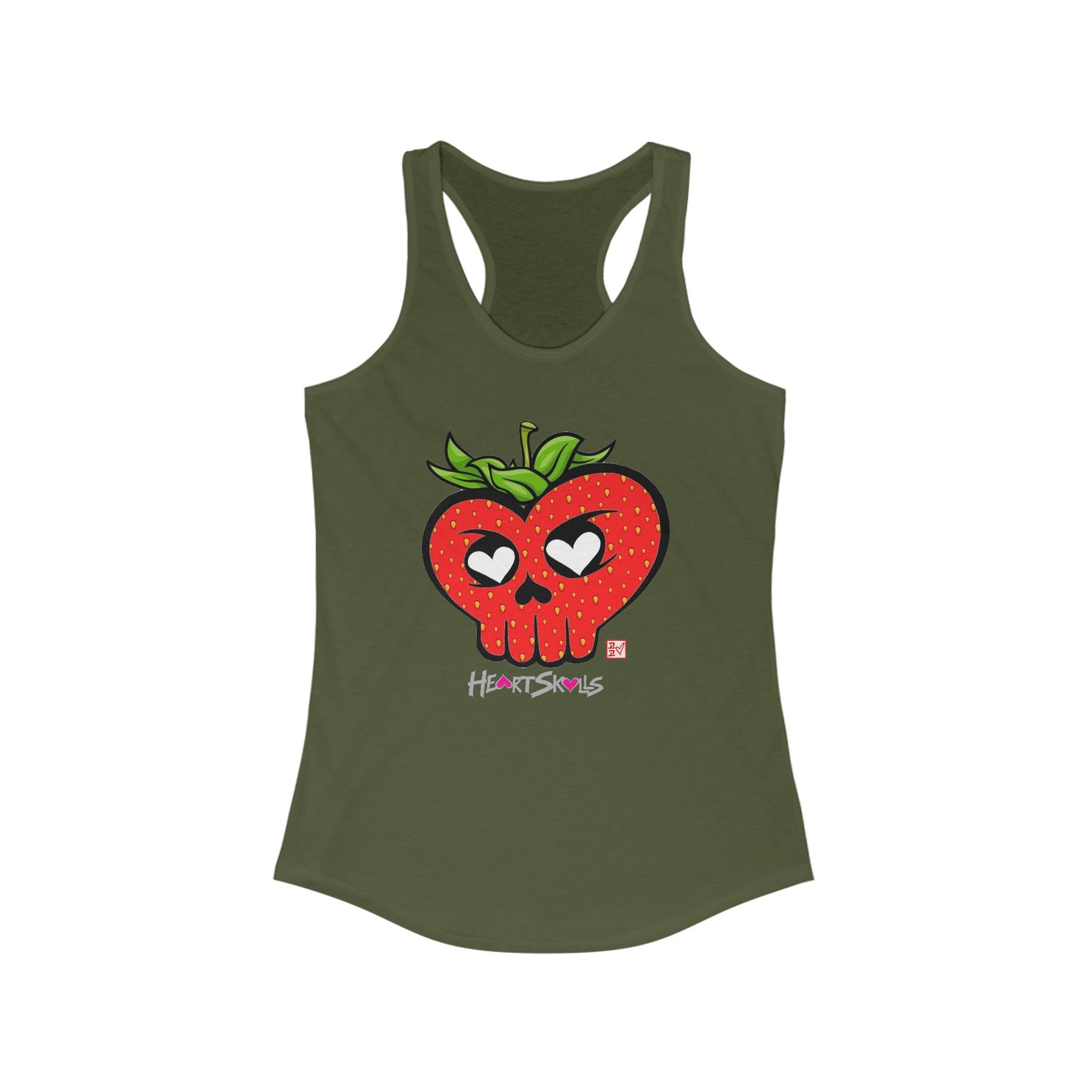 Women's “HeartSkulls™️ Strawberry” Tank