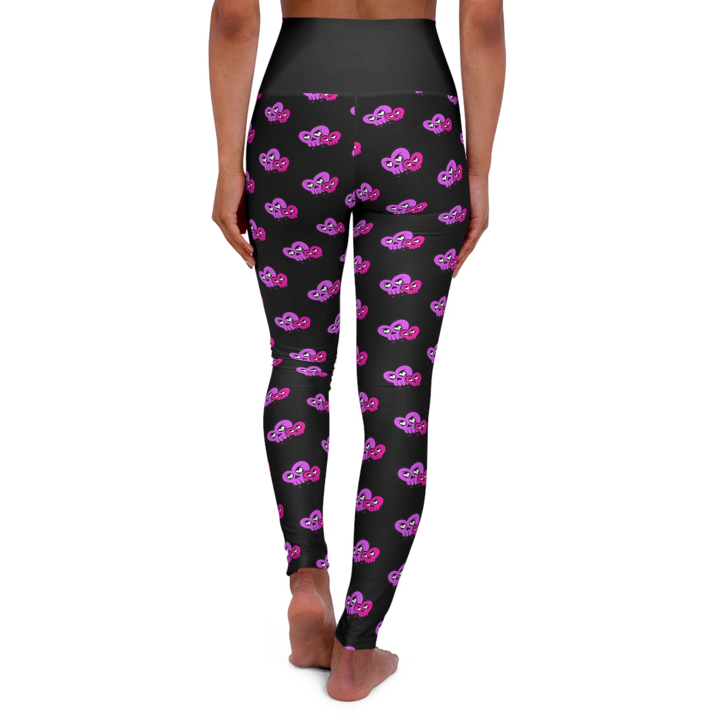 “HeartSkulls™️ Besties” High Waisted Yoga Leggings