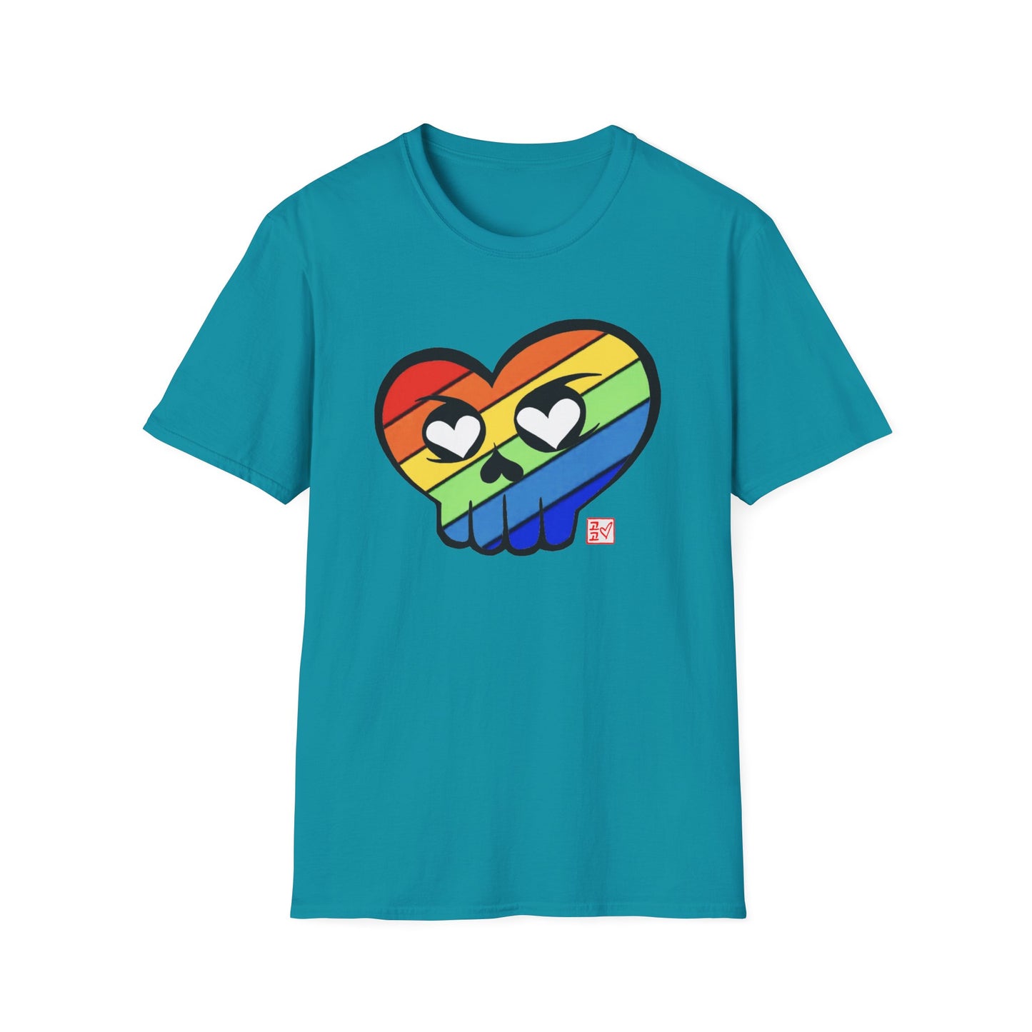 Rainbow HeartSkulls™ by KoKoLove Art