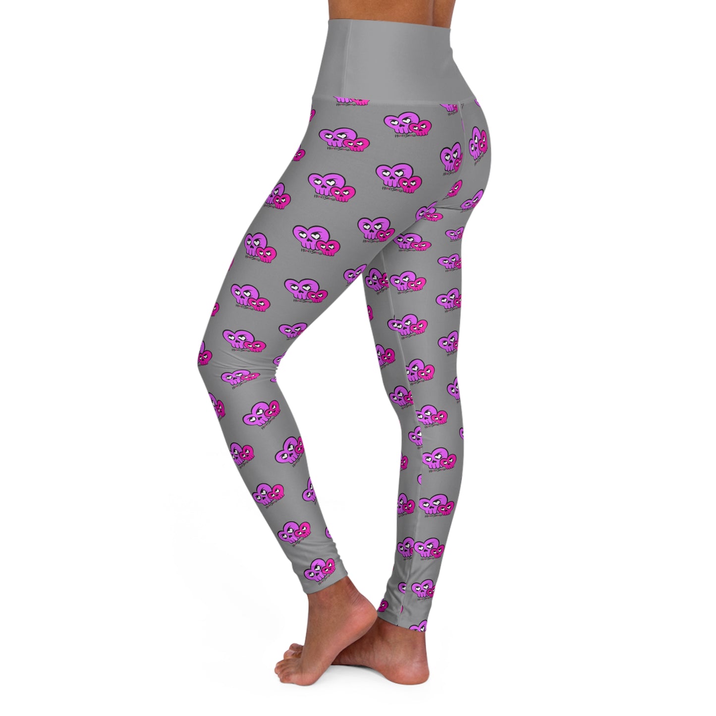 “HeartSkulls™️ Besties” High Waisted Yoga Leggings