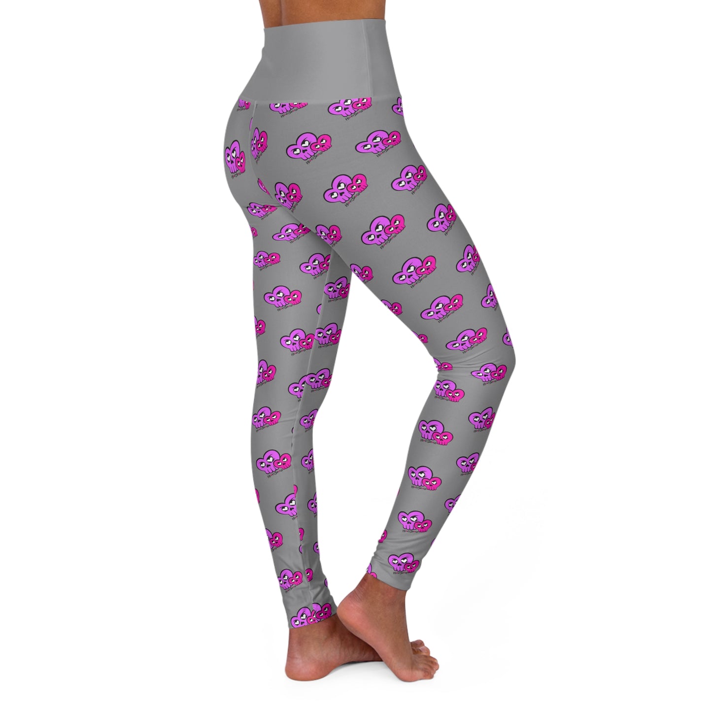 “HeartSkulls™️ Besties” High Waisted Yoga Leggings