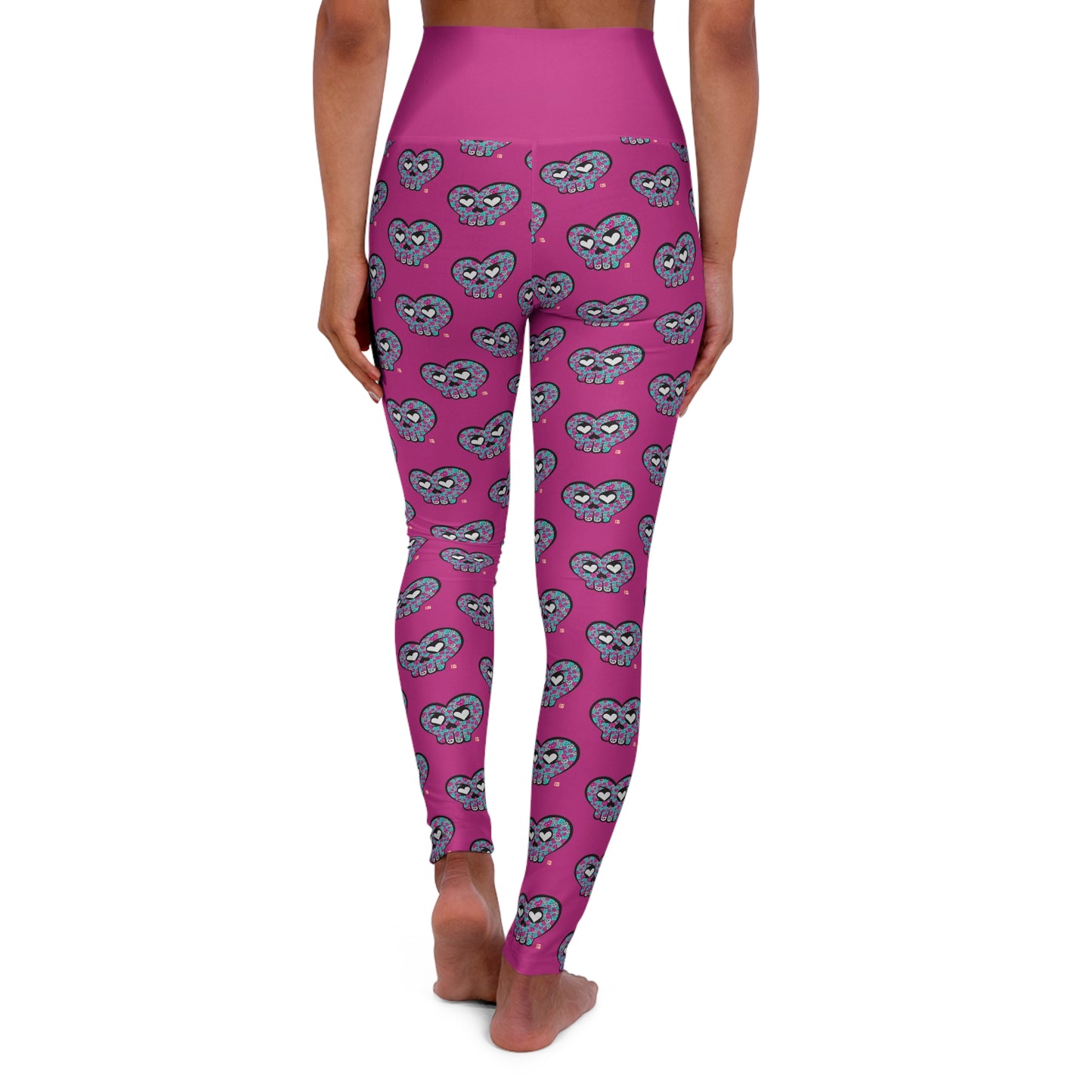 “HeartSkulls™️ #3” High Waisted Yoga Leggings