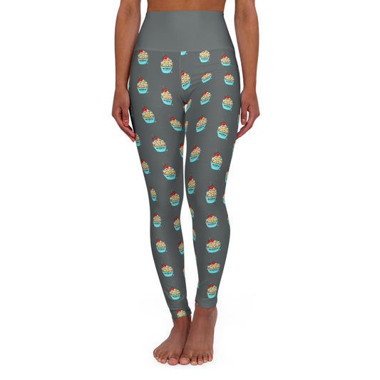 “HeartSkulls™️ Cupcake” High Waisted Yoga Leggings