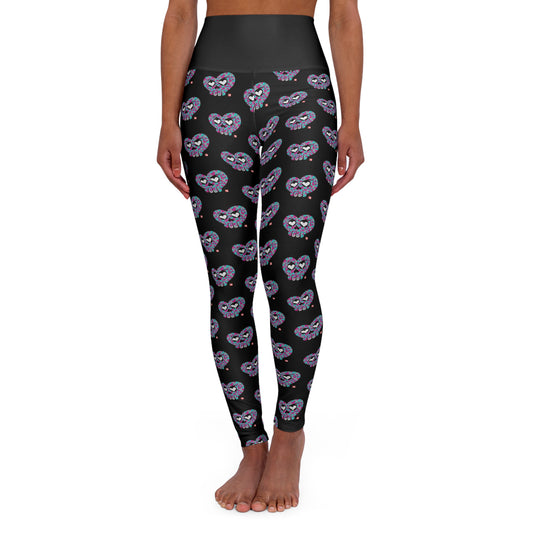 “HeartSkulls™️ #3” High Waisted Yoga Leggings