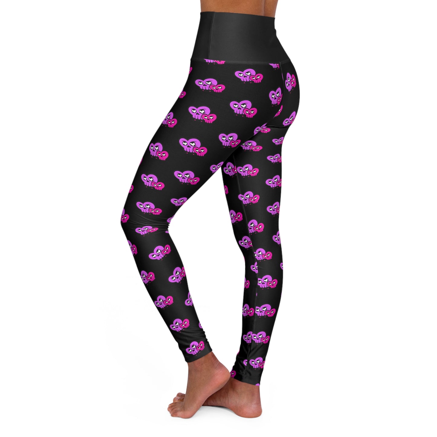 “HeartSkulls™️ Besties” High Waisted Yoga Leggings