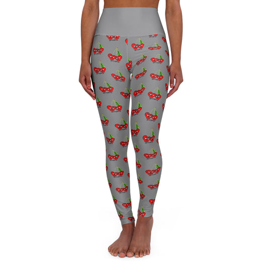 “HeartSkulls™️ Cherries” High Waisted Yoga Leggings