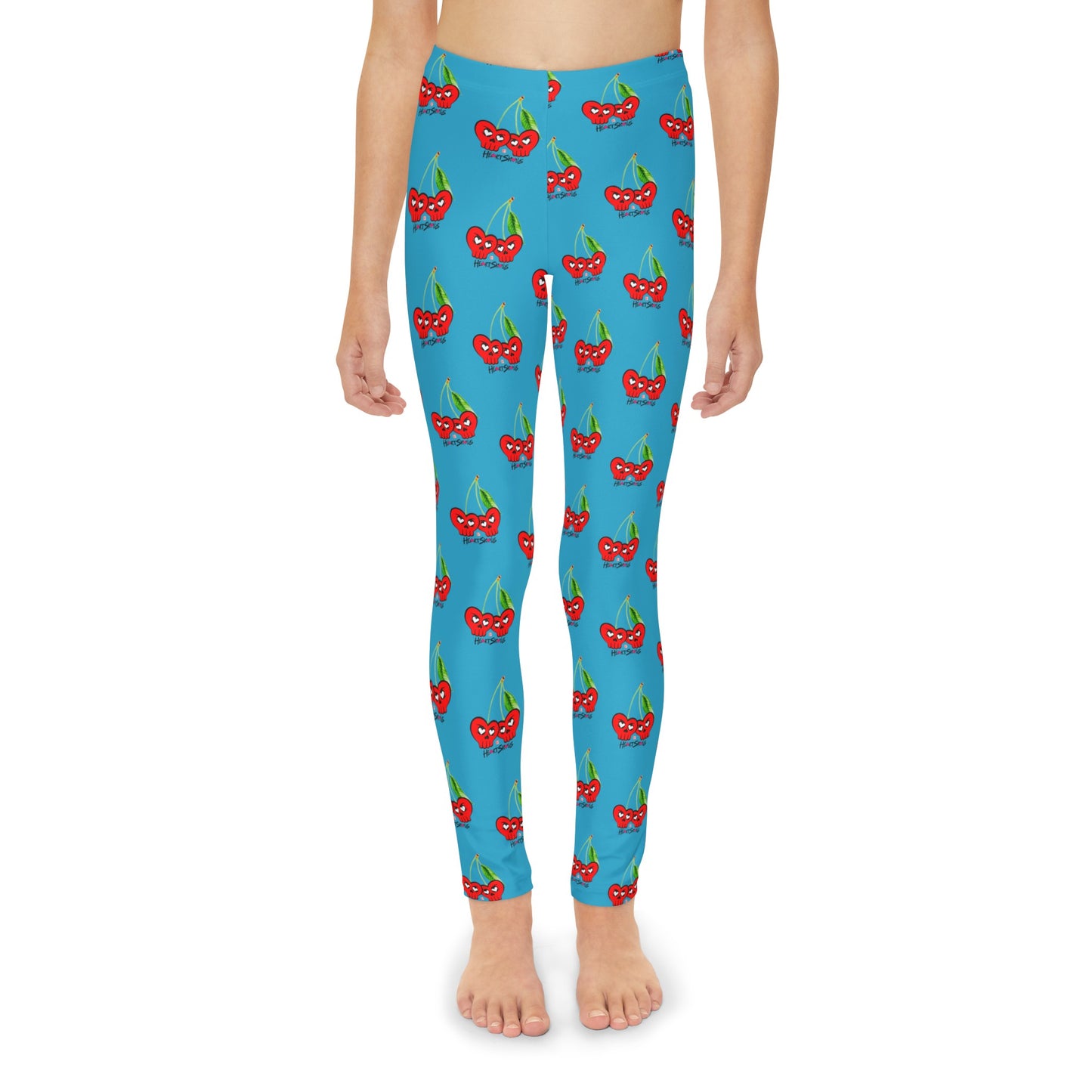 Youth “HeartSkulls™️ Cherries” Leggings